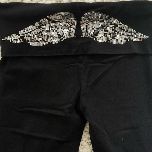 Victoria’s Secret Fold-Over Wide-Leg Yoga Pants - Picture 2 of 5